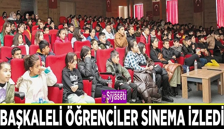 Başkaleli öğrenciler sinema izledi