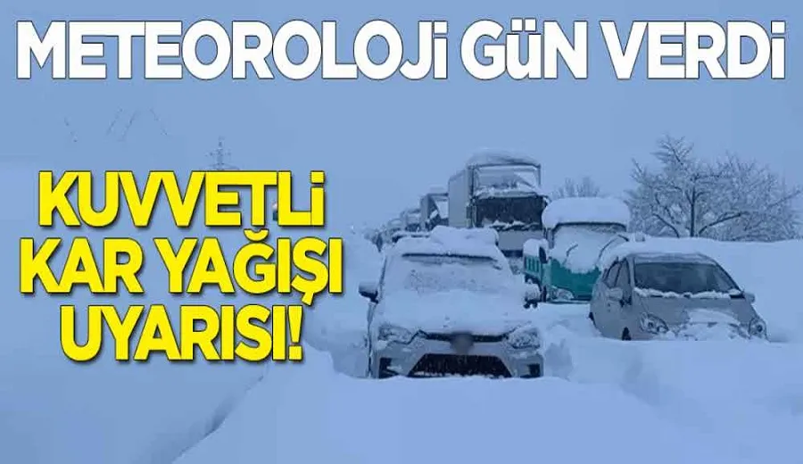 Kuvvetli kar yağışı uyarısı! Meteoroloji gün verdi