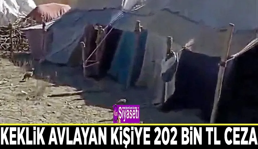 Keklik avlayan kişiye 202 bin TL ceza