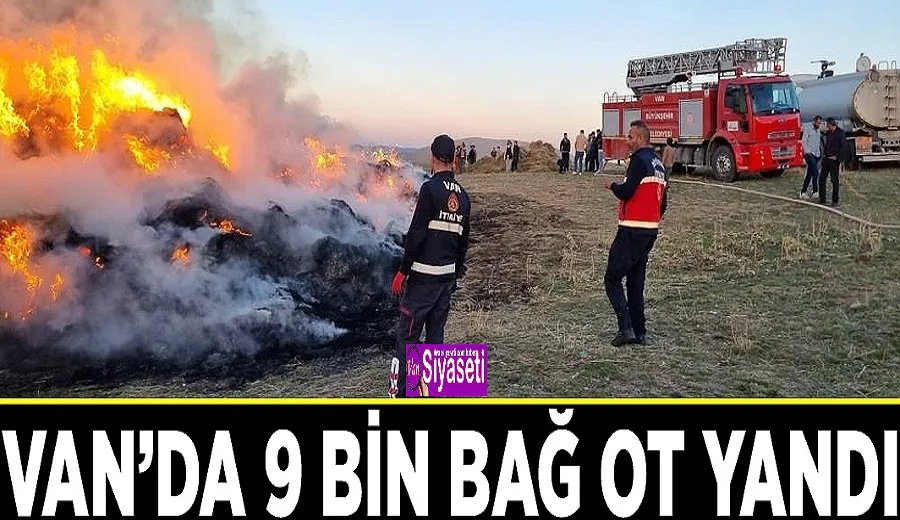 Van’da 9 bin bağ ot yandı