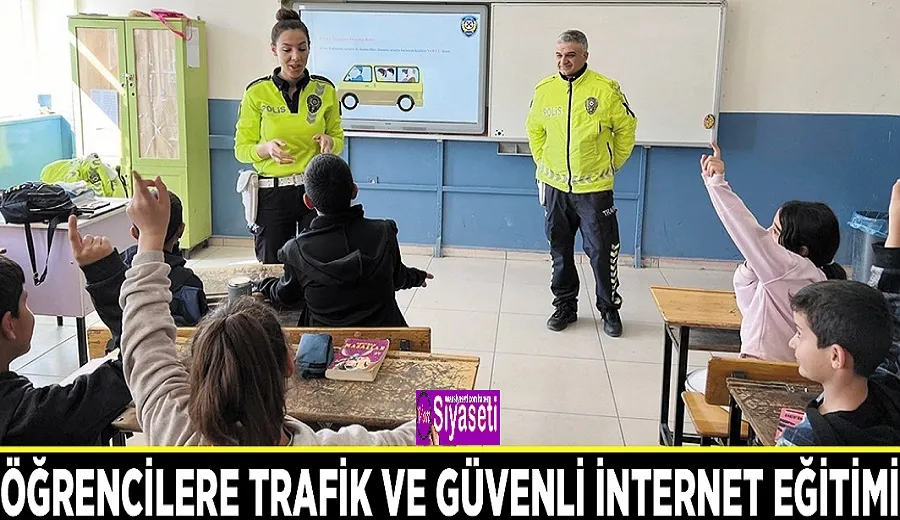 Öğrencilere trafik ve güvenli internet eğitimi