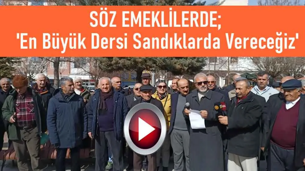 Söz Emeklilerde: 