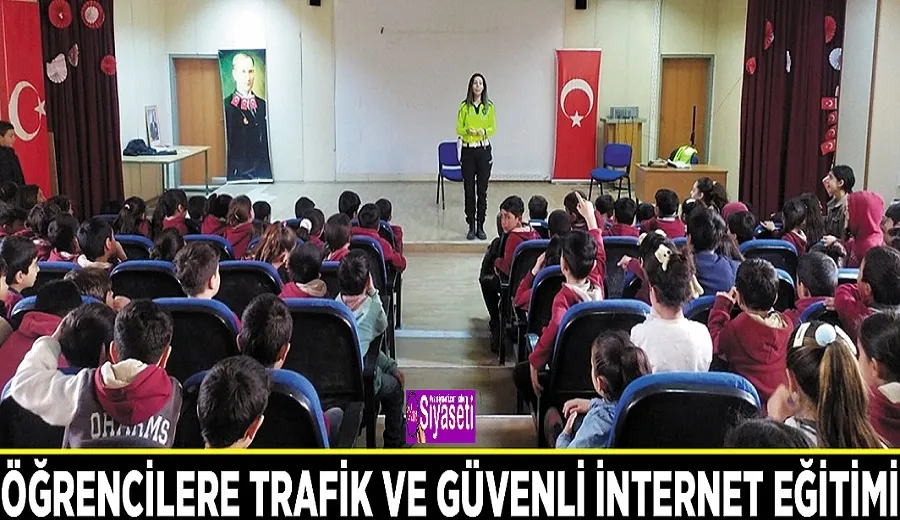 Öğrencilere trafik ve güvenli internet eğitimi