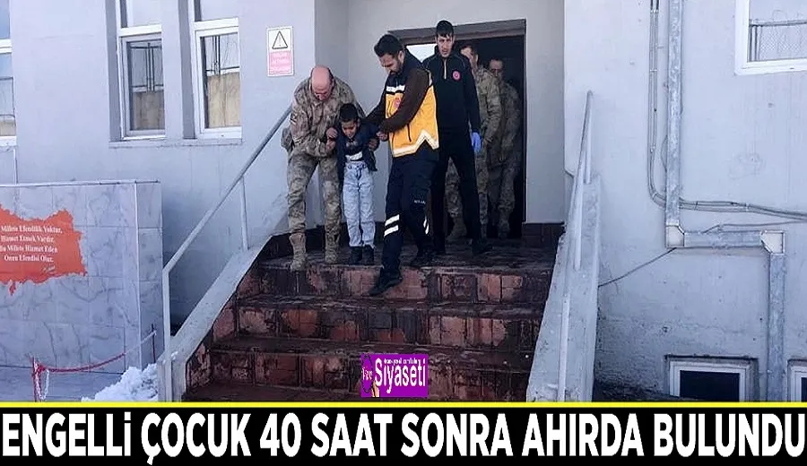 Engelli çocuk 40 saat sonra ahırda bulundu