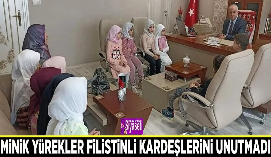 Minik yürekler Filistinli kardeşlerini unutmadı