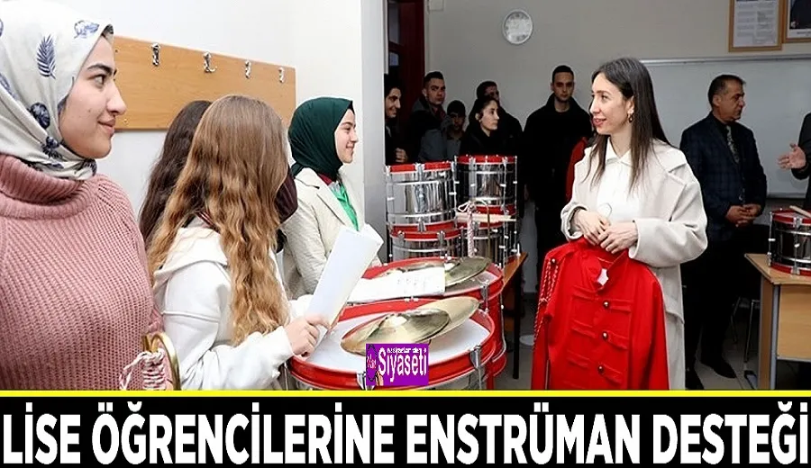 Erciş Güzel Sanatlar Lisesi öğrencilerine enstrüman desteği