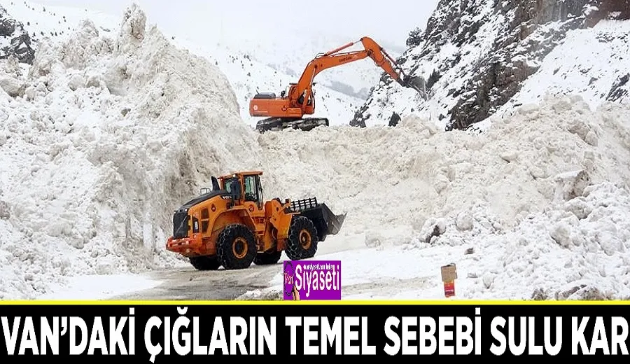Van’daki çığların temel sebebi sulu kar