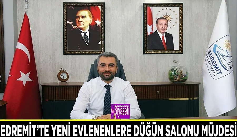Edremit’te yeni evlenenlere düğün salonu müjdesi
