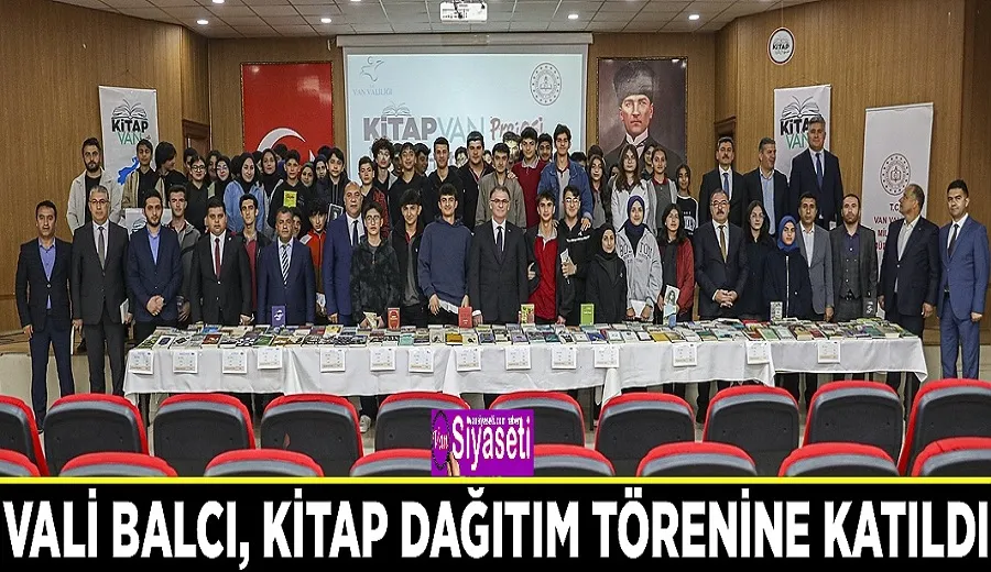 Vali Balcı, kitap dağıtım törenine katıldı