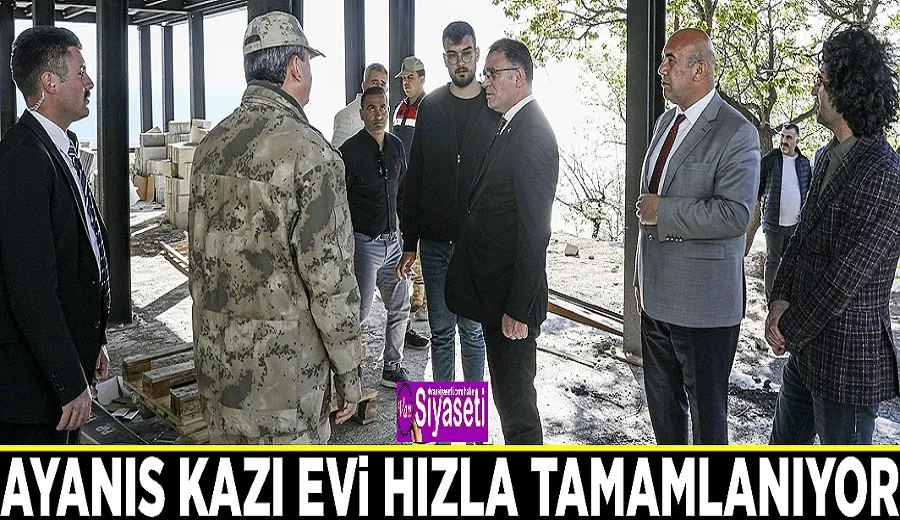 Ayanıs Kazı Evi hızla tamamlanıyor