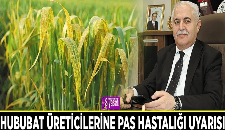 Hububat üreticilerine pas hastalığı uyarısı