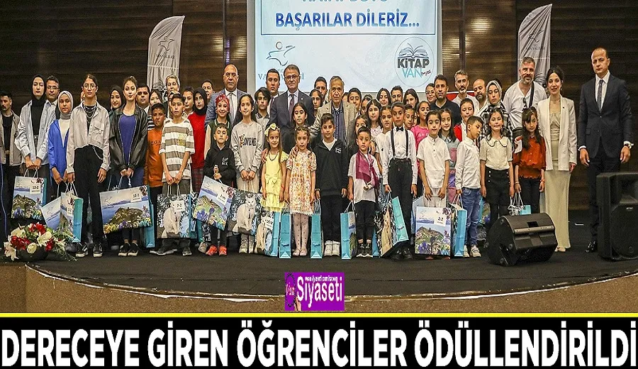 Dereceye giren öğrenciler ödüllendirildi