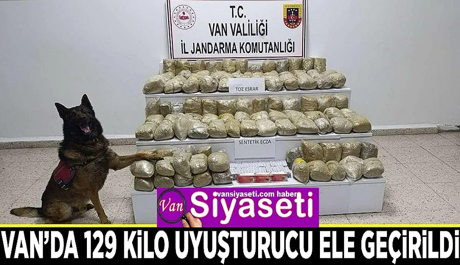 Van’da 129 kilo uyuşturucu ele geçirildi