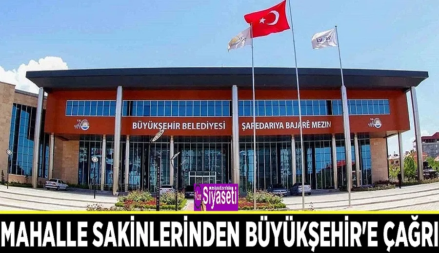 Mahalle sakinlerinden Büyükşehir