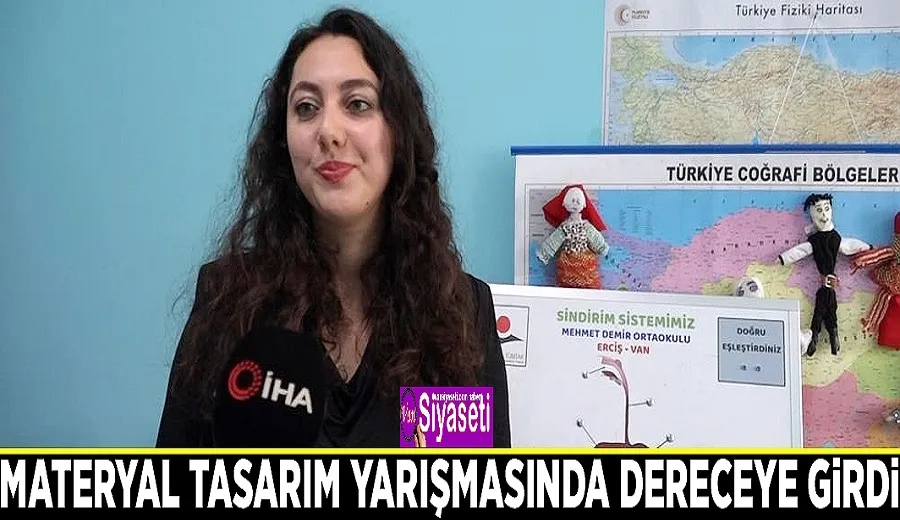 Materyal tasarım yarışmasında dereceye girdi