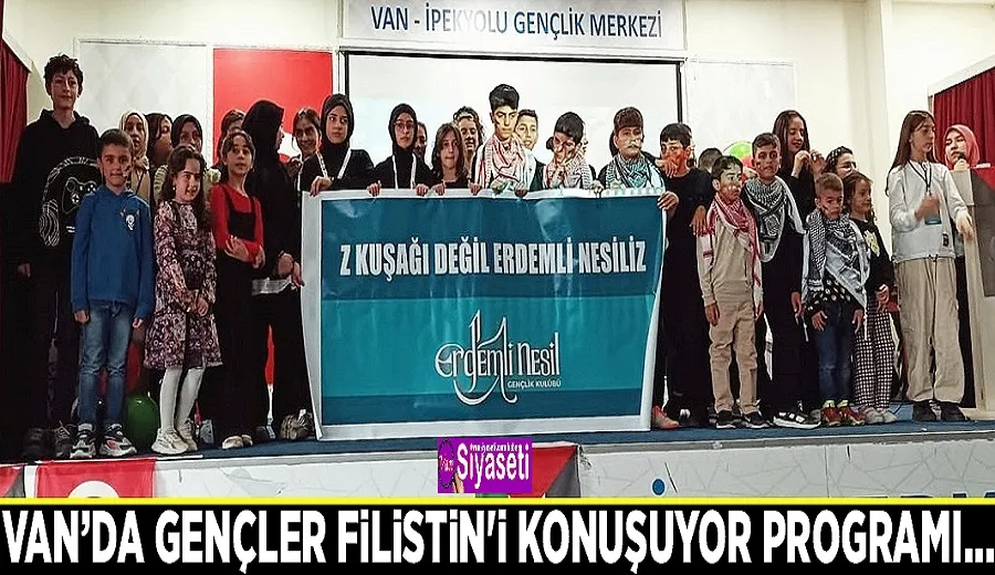 Van’da Gençler Filistin