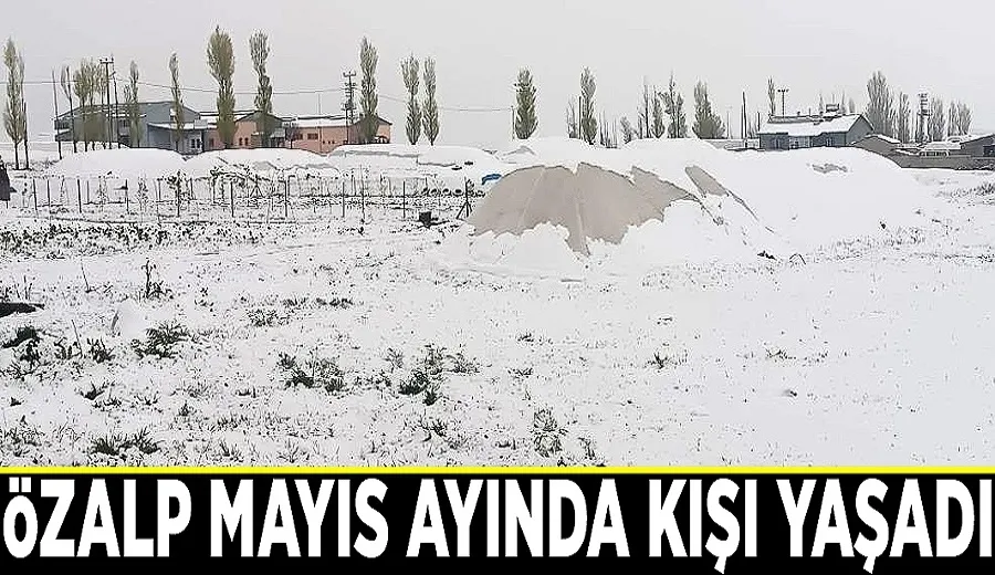 Özalp Mayıs ayında kışı yaşadı