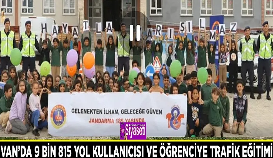 Van’da 9 bin 815 yol kullanıcısı ve öğrenciye trafik eğitimi