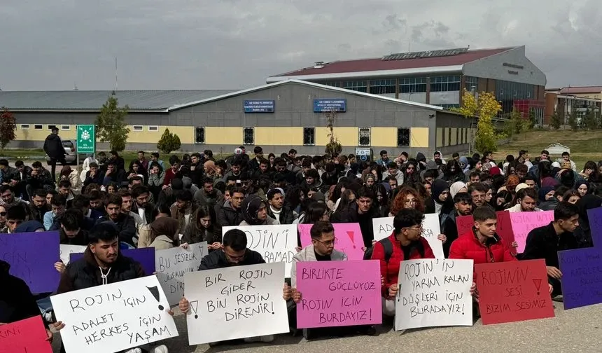Van’da yüzlerce öğrenci Rojin Kabaiş için yürüdü