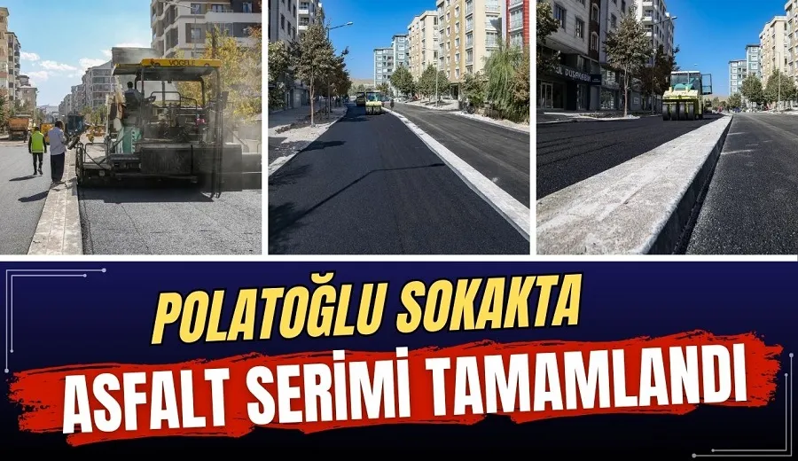 POLATOĞLU SOKAKTA ASFALT SERİMİ TAMAMLANDI