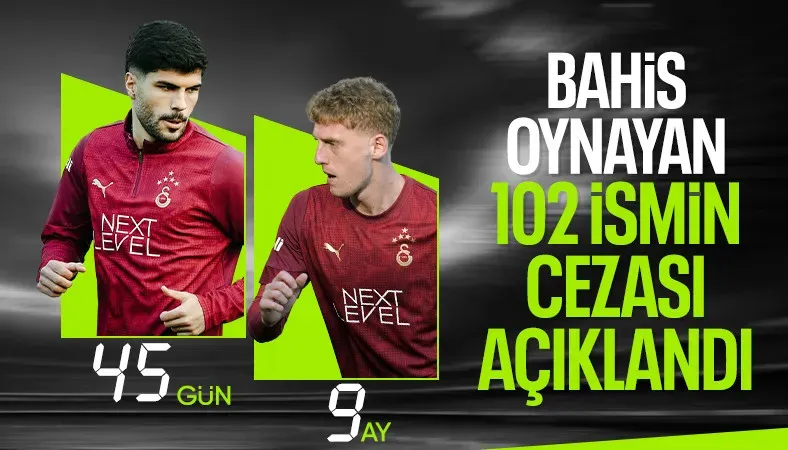 PFDK, bahis oynayan futbolculara verilen cezaları açıkladı