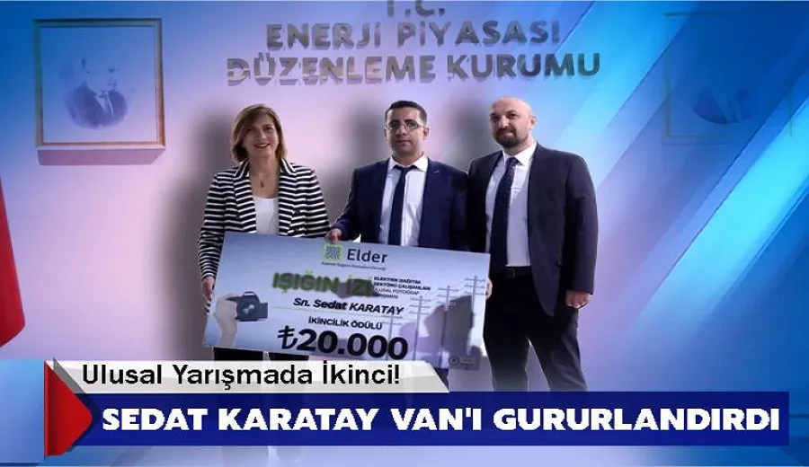 Ulusal Yarışmada İkinci! Sedat Karatay Van