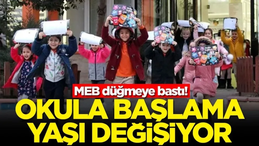 MEB düğmeye bastı! Okula başlama yaşı değişiyor