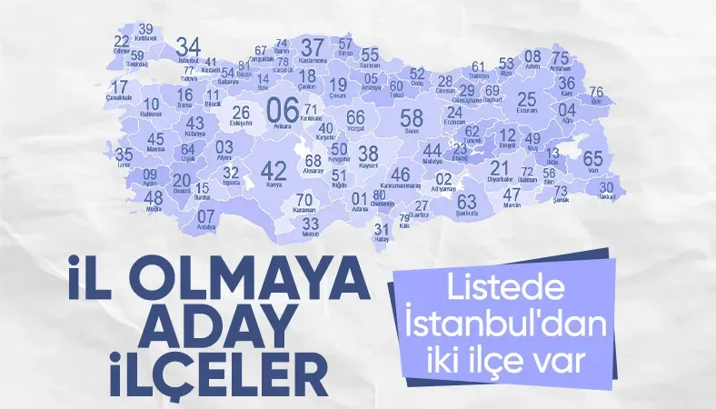 Araştırma yayınlandı: İl olma potansiyeli yüksek ilçeler