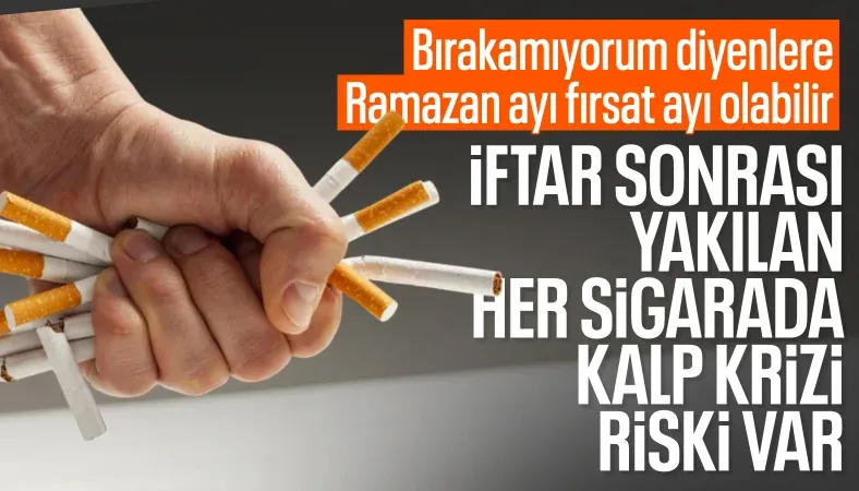 Aman dikkat: İftardan sonra sigara kullanımı kalp krizini tetikliyor