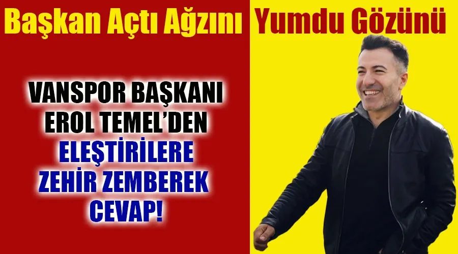 Vanspor Başkanı Erol Temel