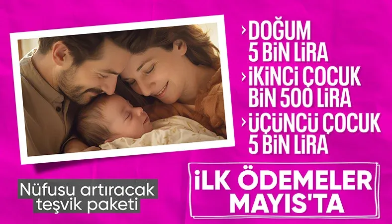 Doğum destek ödemeleri mayısta hesaplara yatıyor