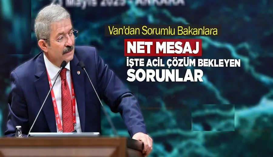 Van’dan Sorumlu Bakanlara Net Mesaj