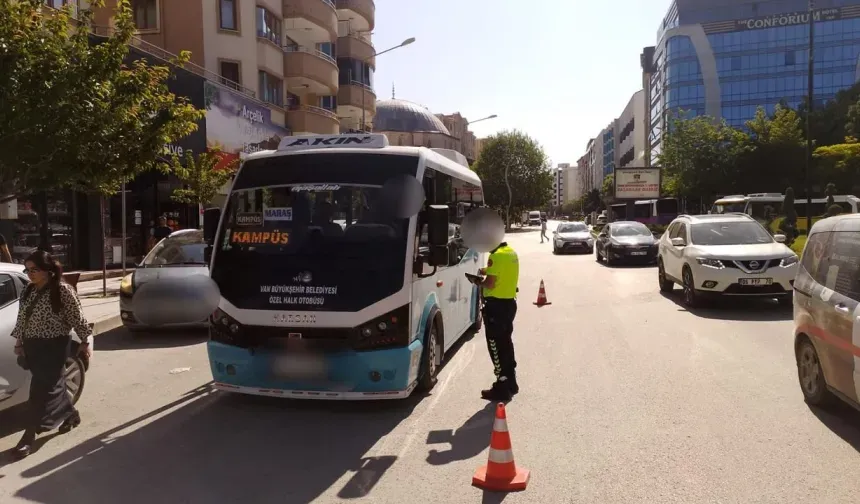 Van’da Trafik Denetimi: 38 Araç Men Edildi