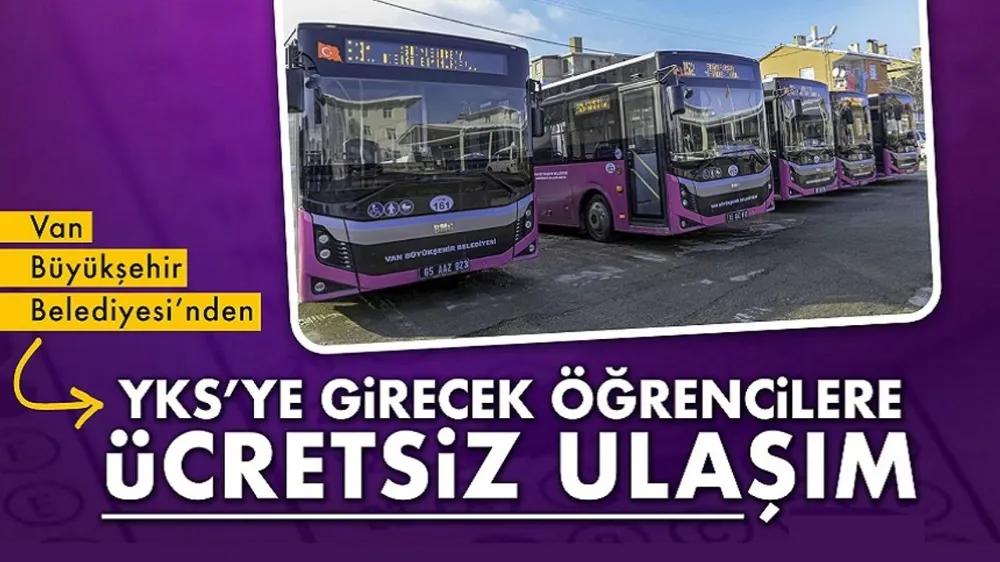 Van Büyükşehir’den Ücretsiz Ulaşım Desteği