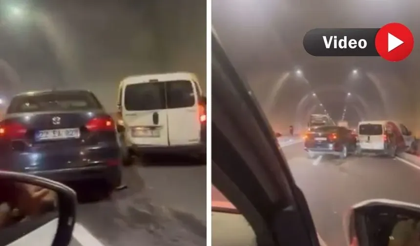 Güzeldere Tüneli’nde Trafik Kazası: 2 Yaralı