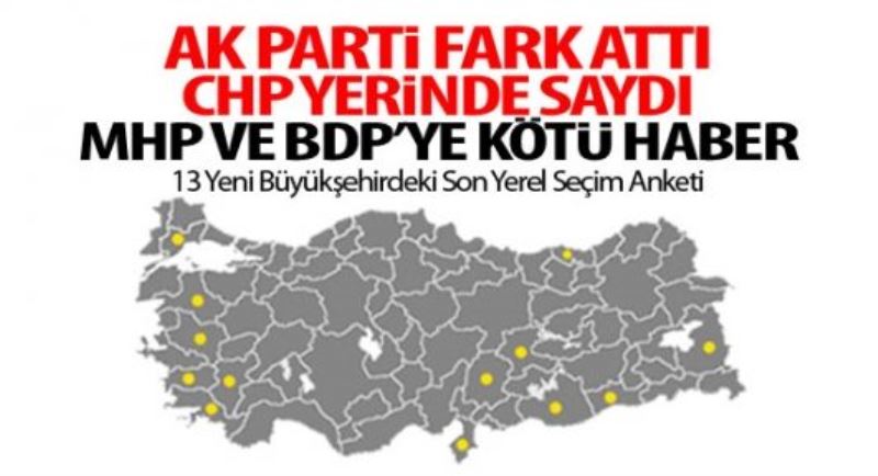 13 Yeni Büyükşehirdeki Son Seçim Anketi