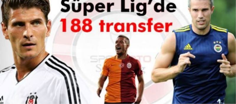 188 futbolcu transfer edildi