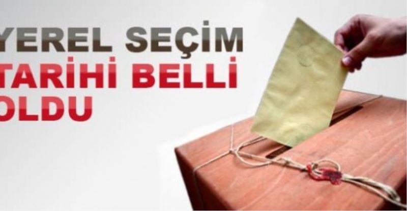 2013 yerel seçim tarihi belli oldu