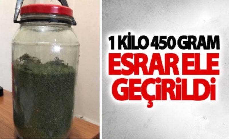 Esrar ele geçirildi