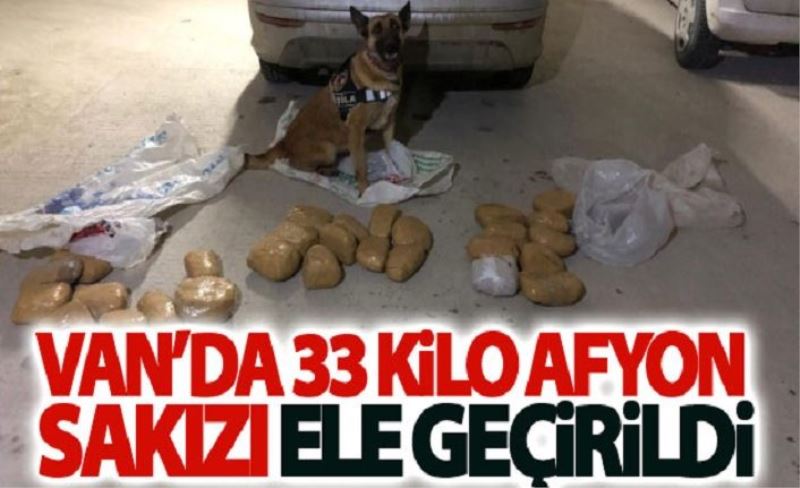 İpekyolu'nda 33 kilo afyon sakızı ele geçirildi