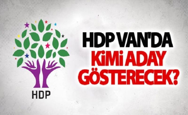 İşte Hdp’nin Van Büyükşehir Adaylığı İçin İsmi Geçenler!