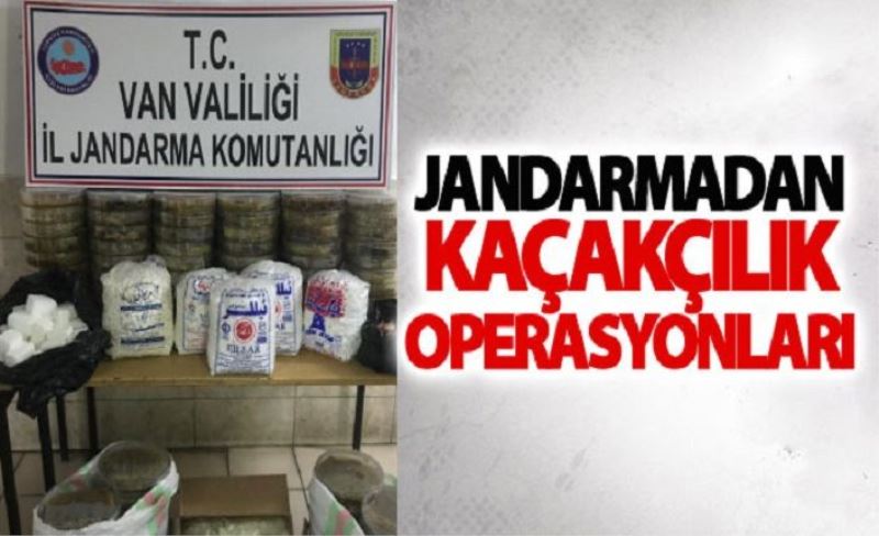 Jandarmadan kaçakçılık operasyonları...