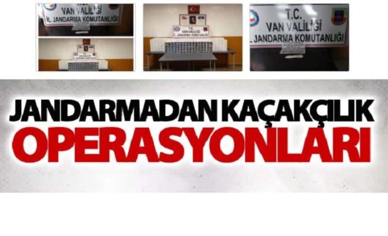 Jandarmadan kaçakçılık operasyonları