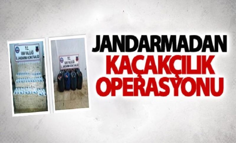 Jandarmadan kaçakçılık operasyonu