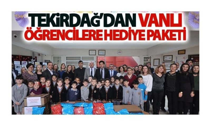 Tekirdağ’dan Vanlı öğrencilere hediye paketi