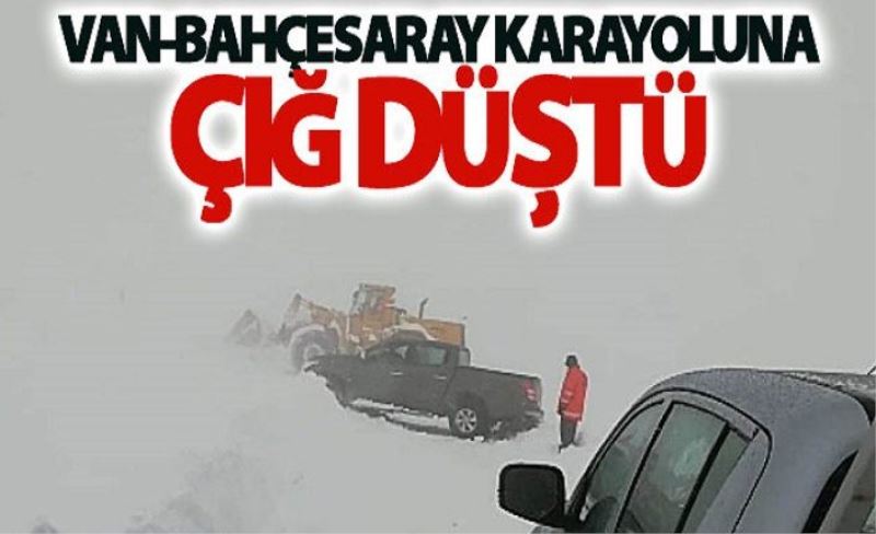 Van-Bahçesaray karayoluna çığ düştü