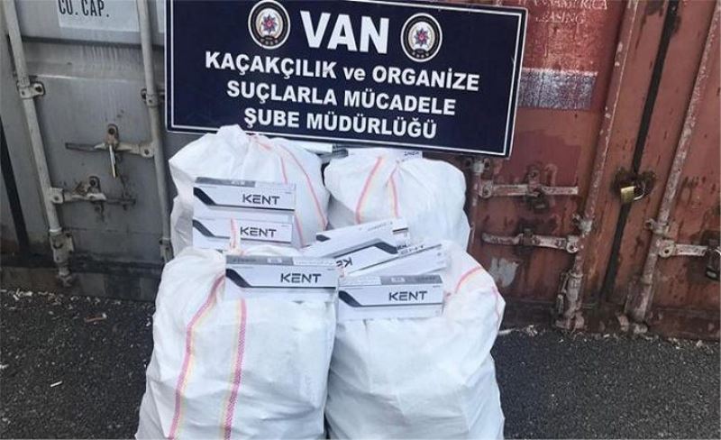 Van'da 3 bin 370 paket sigara ele geçirildi