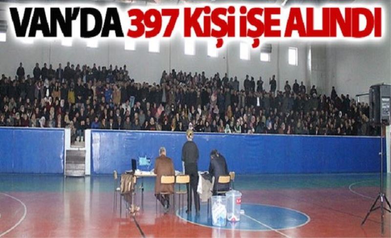 Van MEM’de 397 kişi kura sonucu işe alındı