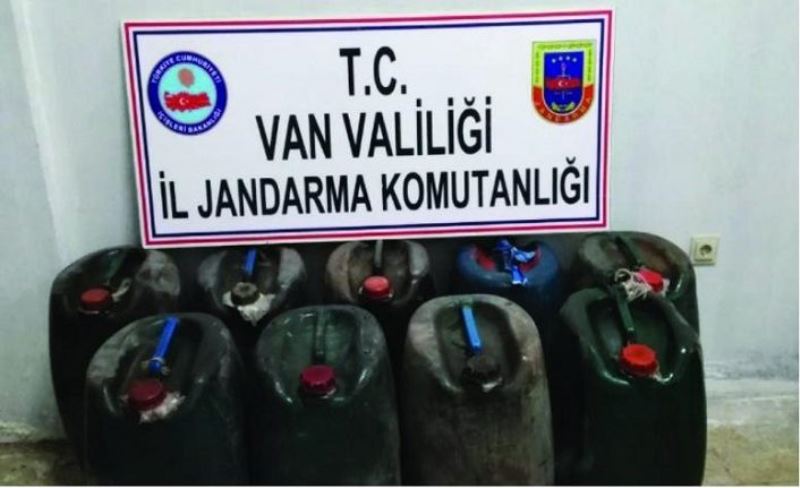 Van’da bin 260 litre kaçak mazot ele geçirildi