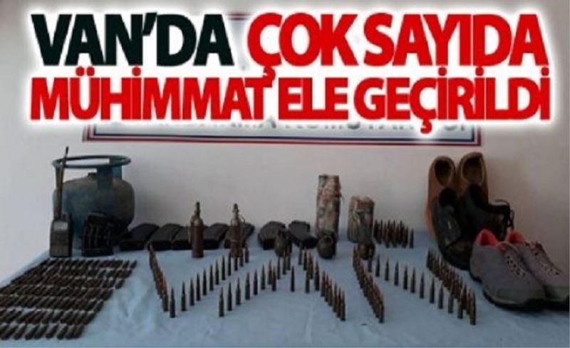 Van’da Çok Sayıda Mühimmat Ele Geçirildi